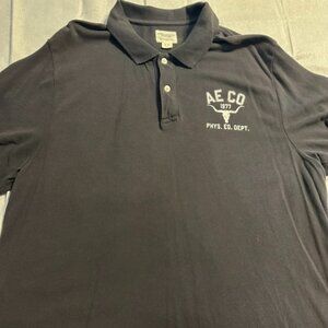 American Eagle Outfitters Mens XL solid polo shirt with number 3 on back